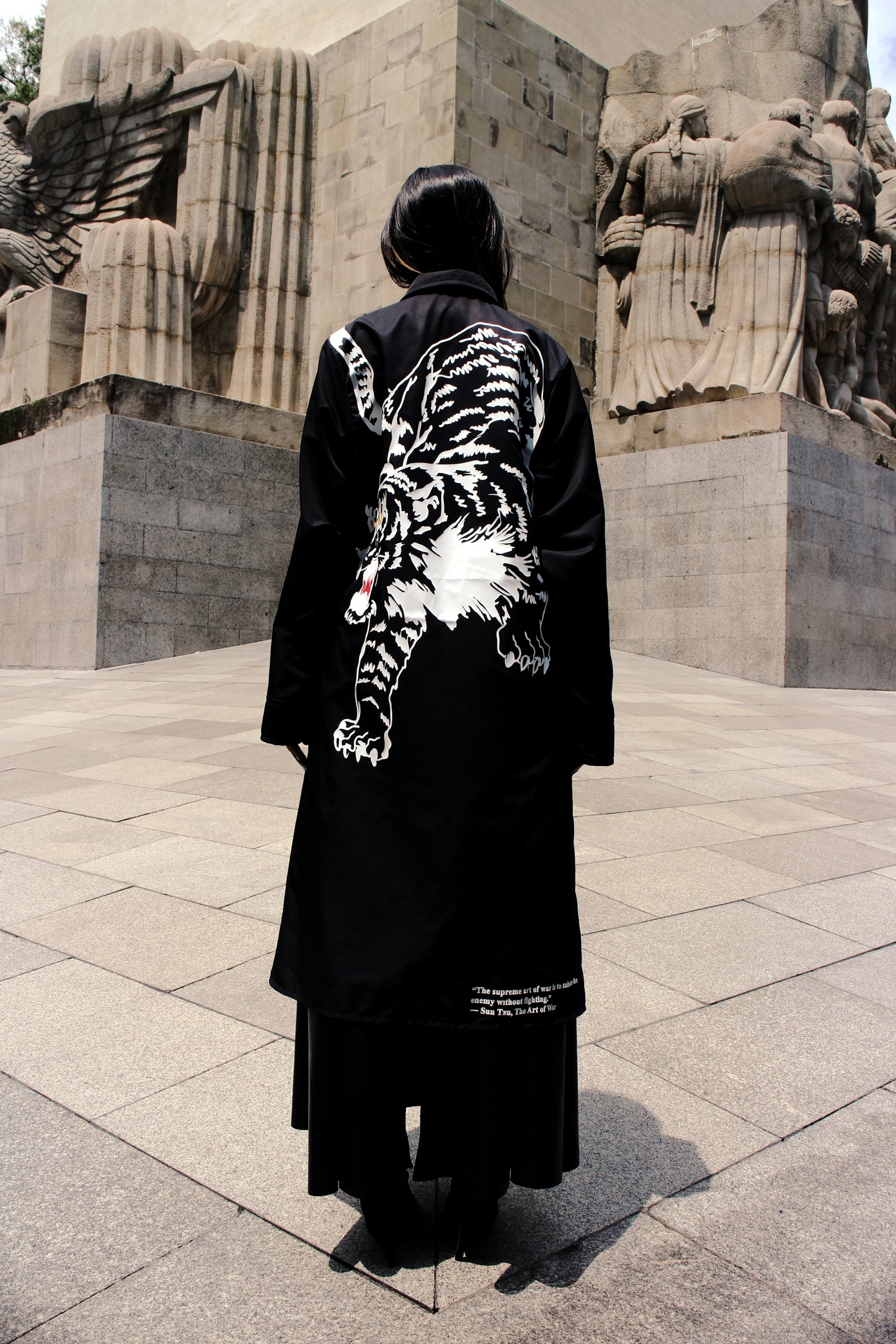 White Tiger Raincoat