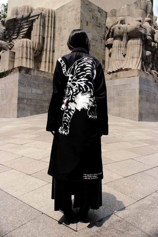 White Tiger Raincoat