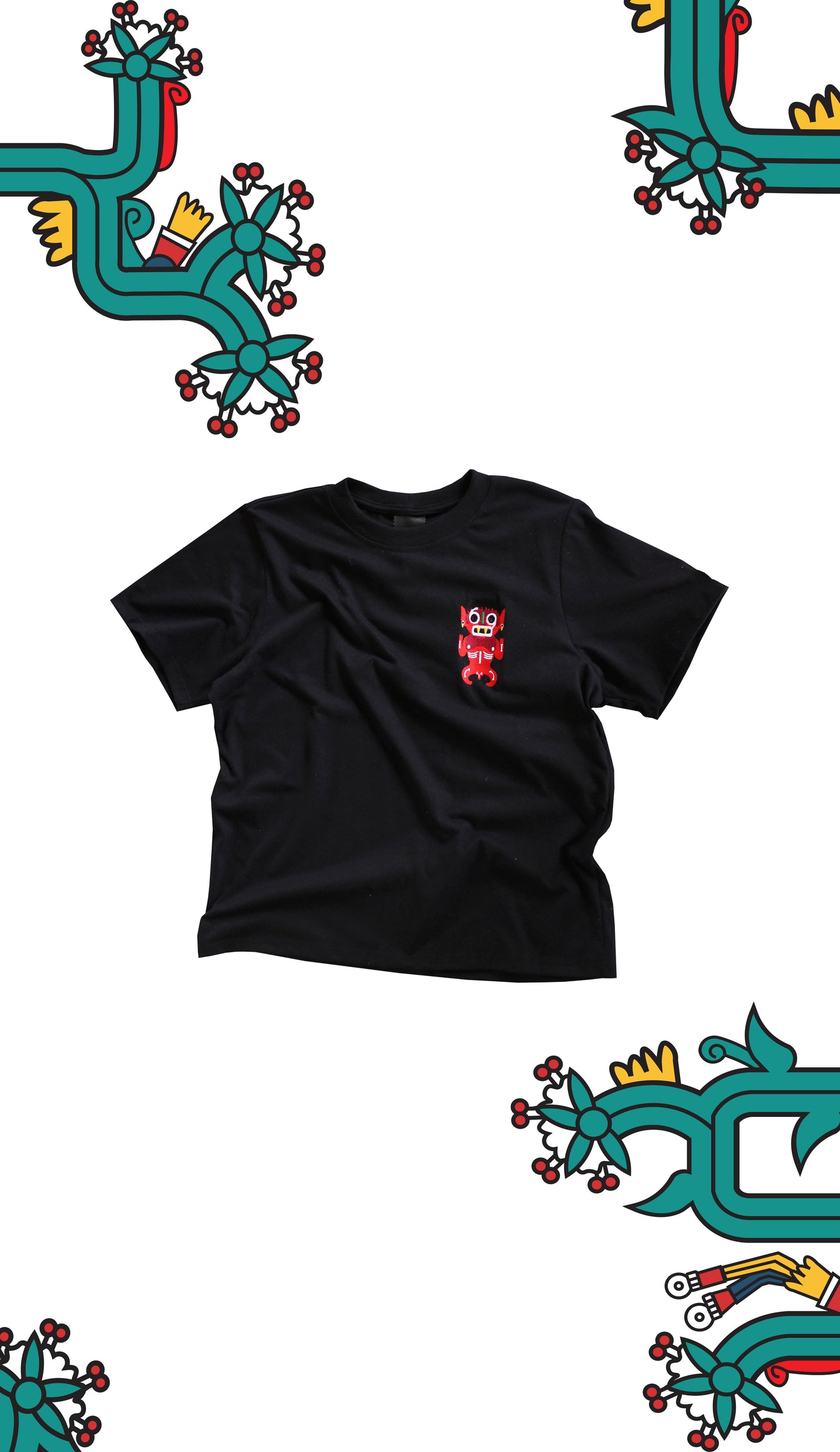 Playera Xochipilli Artesanal